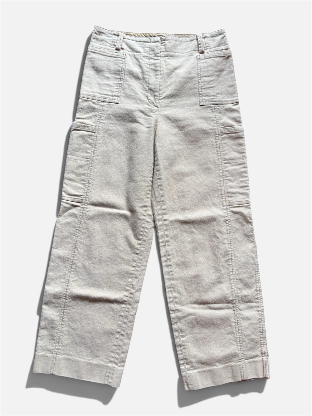 LVIR Tan Wide Leg Cargo Pants | Size L Cargo Pocket | Cotton